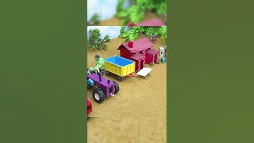 diy mini tractor trolley loading new technology | science project ‪@sanocreator‬ part 2