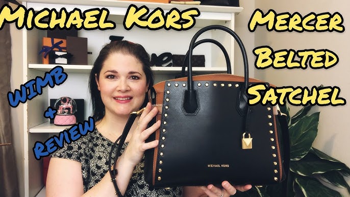 Michael Kors Medium Mercer Tri-Color Pebbled Leather Belted