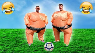 Football CHALLENGE In Costume de SUMO cu Theo Zeciu !