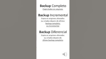 Tipos de backup | Diferença do backup incremental e diferencial | Informática para Concursos 2023