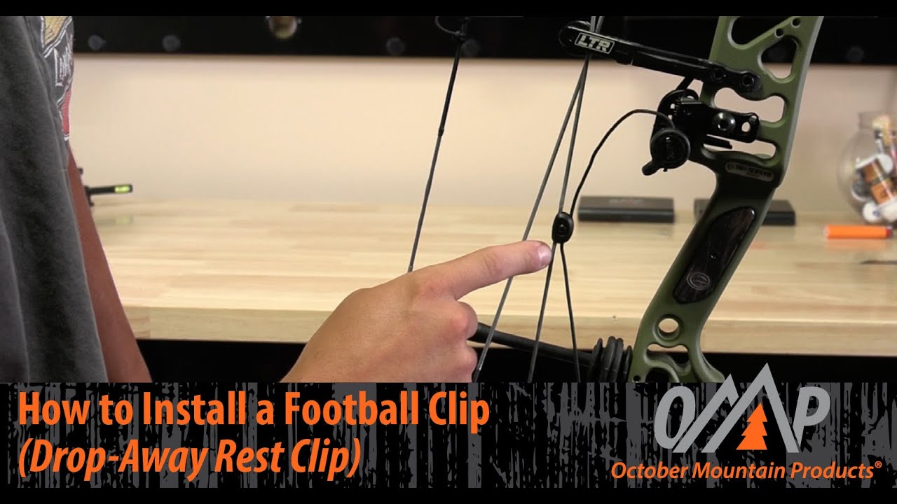 How To Install a Football Clip (Drop-Away Rest Clip) I October Mountain  Products 