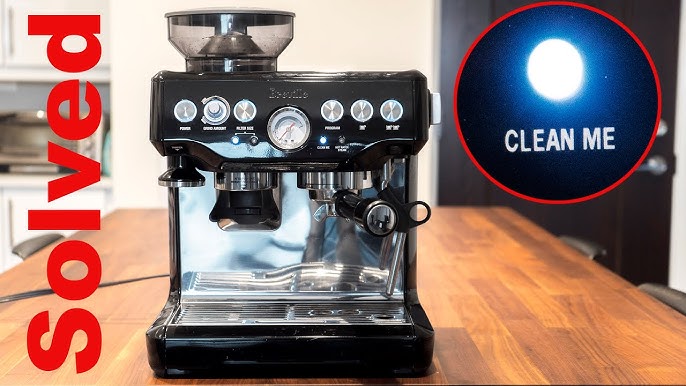 How to Clean Breville Barista Express using Tablets, Breville's way : Clean  light Blinks 