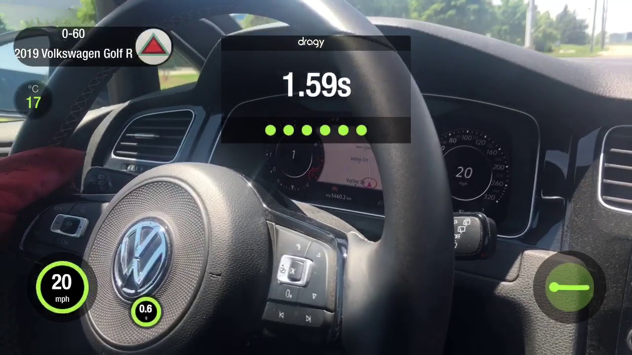 2018 VW GOLF R 060 dragy YouTube