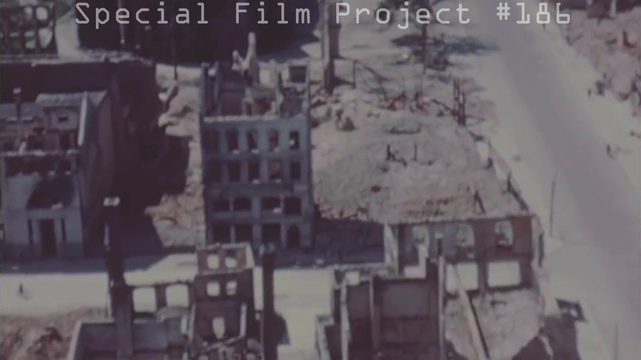 Braunschweig 1945 nach den Luftangriffen und Fliegerbomben [Luftaufnahmen in Farbe im Tiefflug]