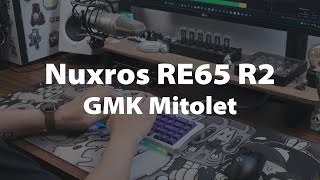 RE65 R2 Silver by Nuxros w/ First Love | GMK Mitolet | Typing ASMR screenshot 2