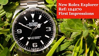 First impressions Rolex Explorer 124270
