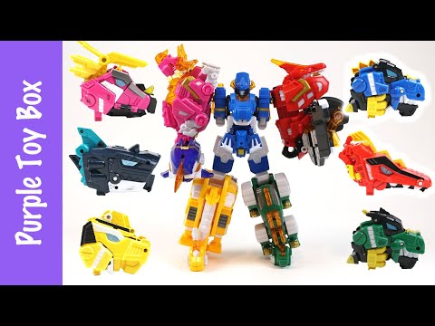 1 Robot To 7 Dinosaur <strong>Mini</strong> Force <strong>Super</strong> Dino7 미니특공대 슈퍼다이노7