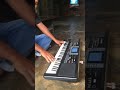 Tekhnisi alat musik orgen tunggal sedang tester