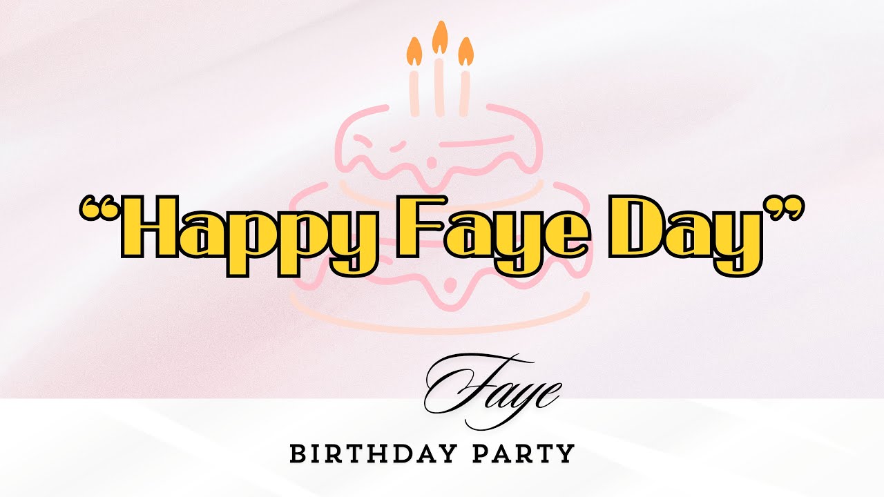 [241012] [Video Fan Project] 1FayeDay “Faye Birthday Party~ You’re mine”