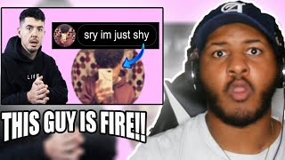 THIS GUY IS FIRE!! KYLE BEATS FORCING A SHY TALENTED  RAPPER OUT OF HIS SHELL REACTION!!
