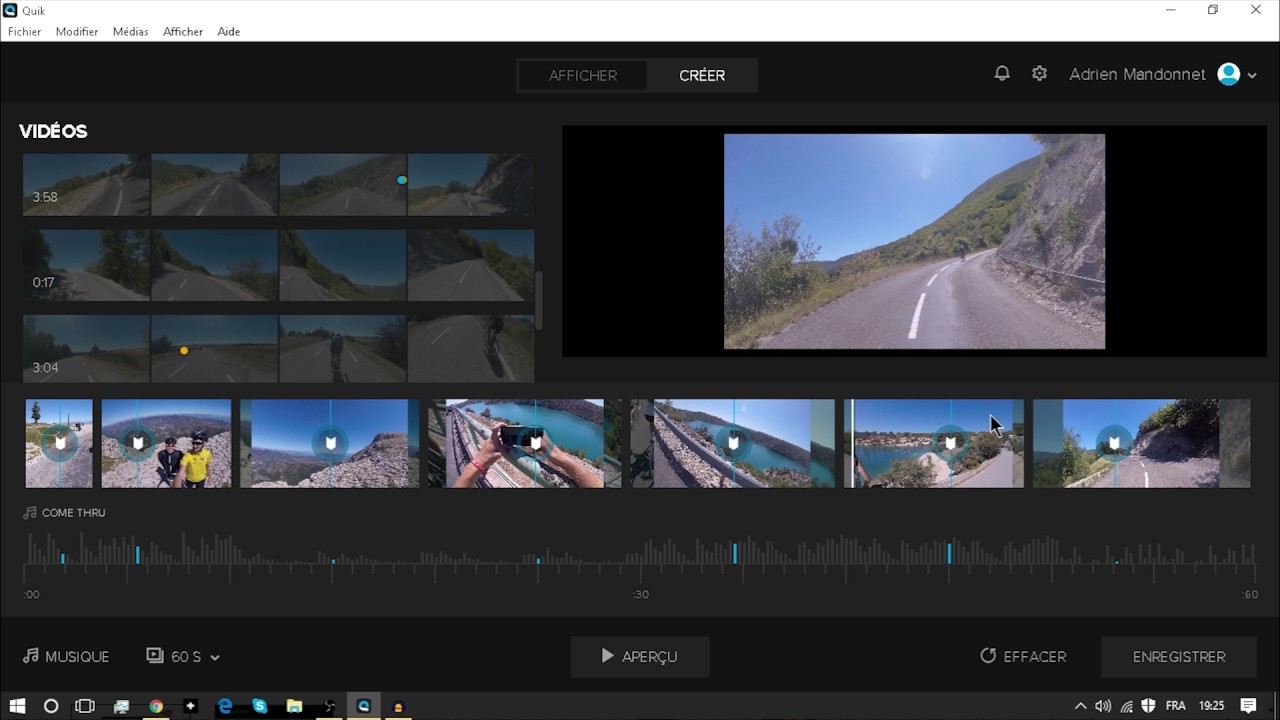 GoPro's editing program to create time lapse