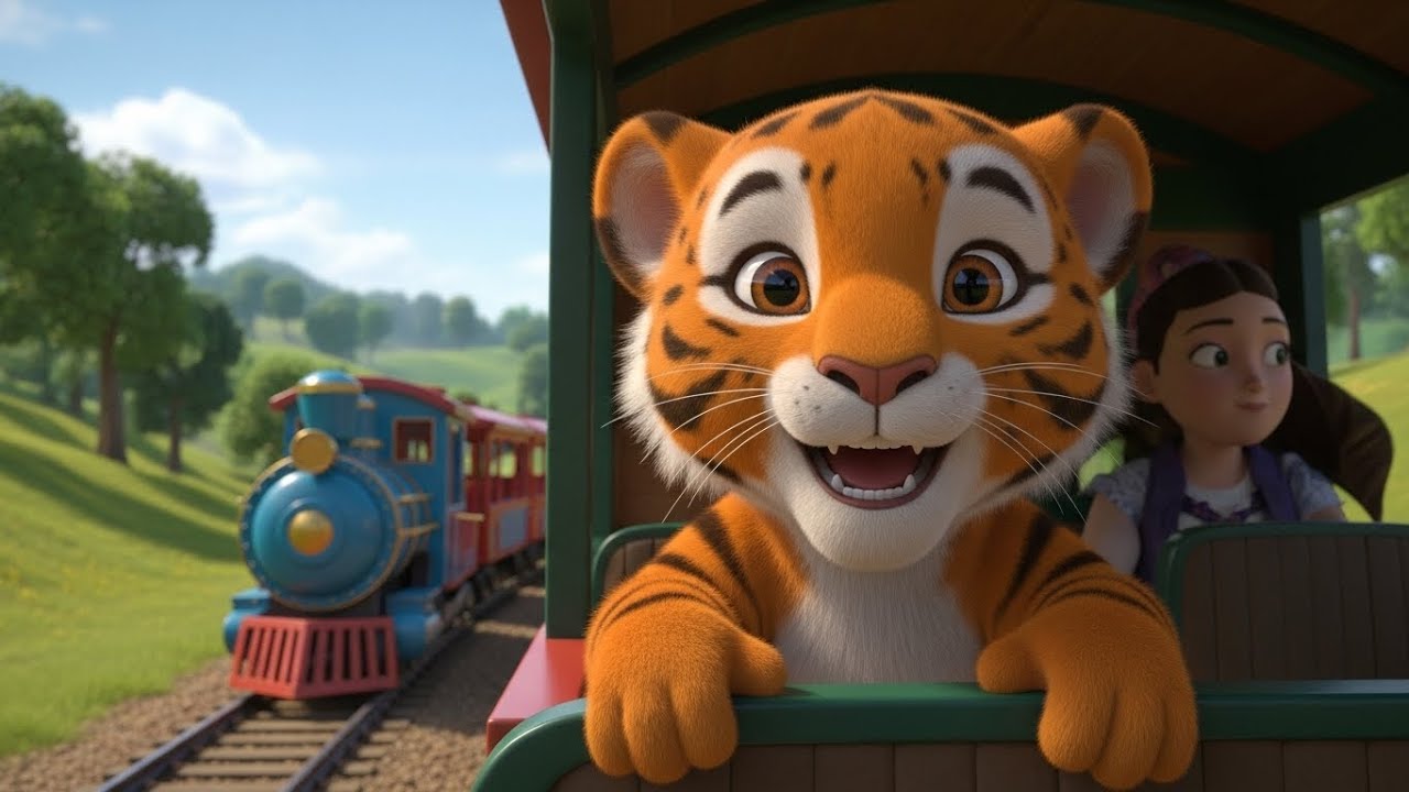 Поездка на поезде «Клик Клик» маленького | веселый мультфильм для детей | детские песни и игры 🚂🎶😄