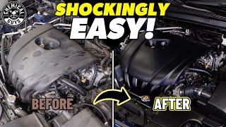 Easy Engine Bay Detailing  How To Wash Your Dirty Engine Bay With Two Products!