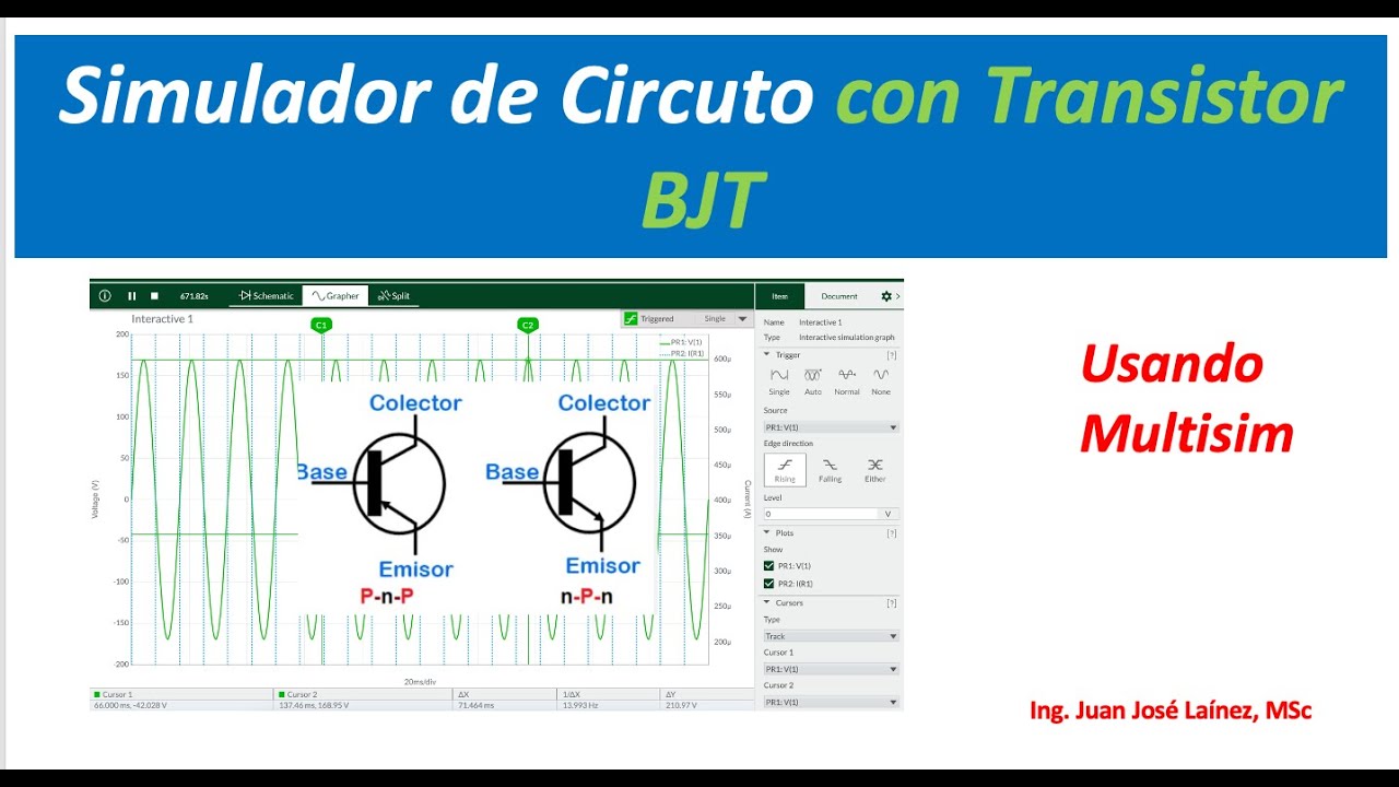Transistor BJT con multisim m YouTube