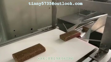 Nutrition Bar flow wrapper machine，Automatic Nut bar extruding wrapping machine,Servo motor packing