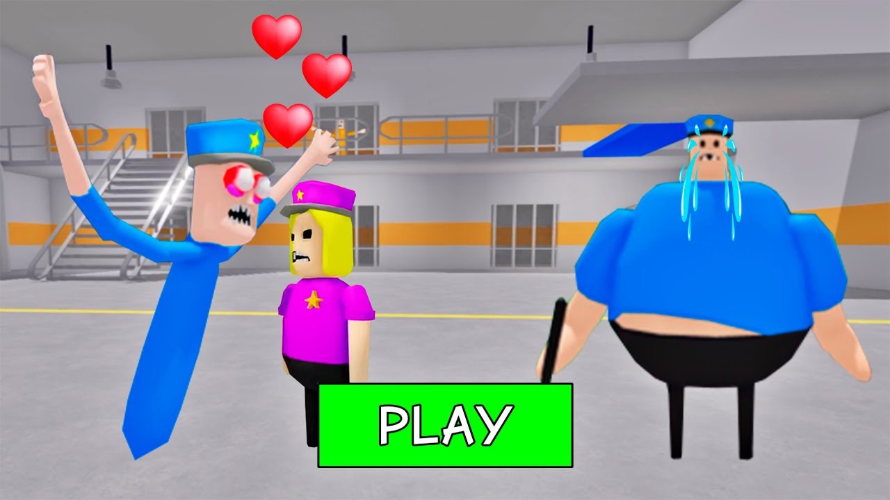 SECRET UPDATE | POLICE COP FALL IN LOVE WITH BABY POLICE GIRL? SCARY OBBY ROBLOX #roblox #obby