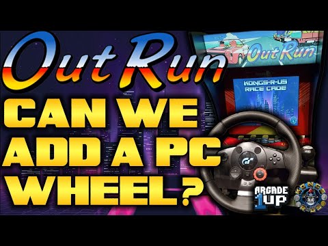 Adding a Logitech PC Wheel to an OutRun Arcade1Up! LIVE Modding Session from Kongs-R-Us