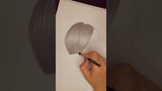 طريقة رسم الشعر بالرصاص - How to draw hair with pencil