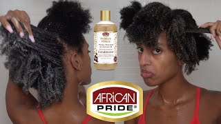 African Pride Moisture Miracle Collection review! DETAILED(THICK 4c hair) | WASH DAY IN 2 HOURS!