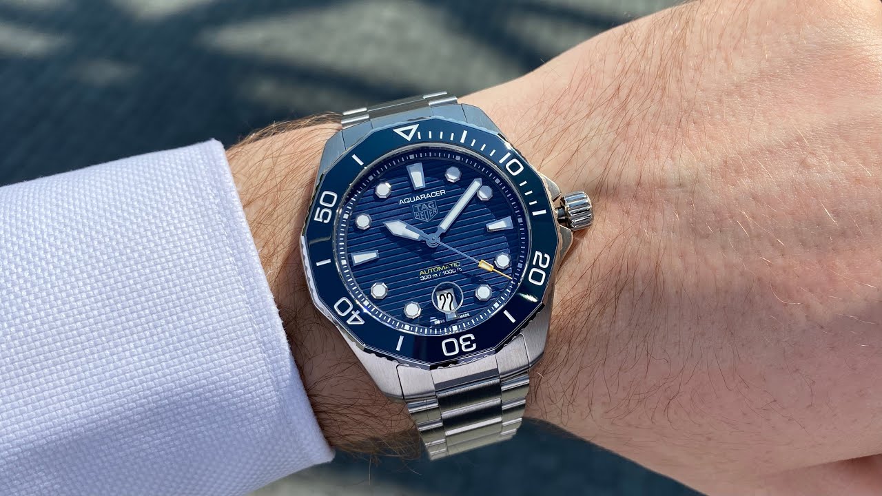 TAG Heuer Aquaracer Professional 300 blue 43 mm - YouTube