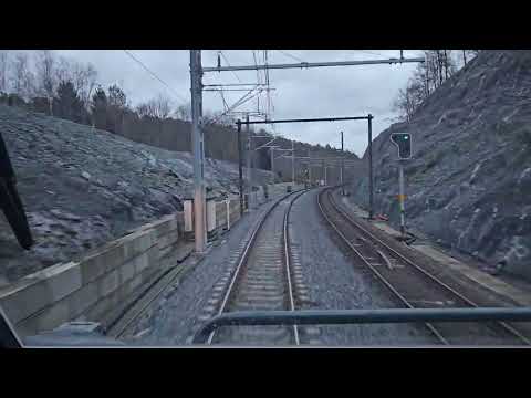 Traindriver's view Belgium: Rochefort-Jemelle - Libramont