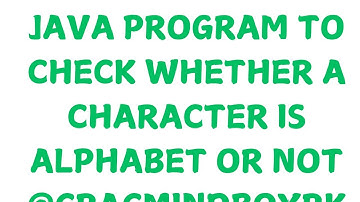 Java Program to Check Whether a Character is Alphabet or not 🚭#java #coding #development #bca #mca