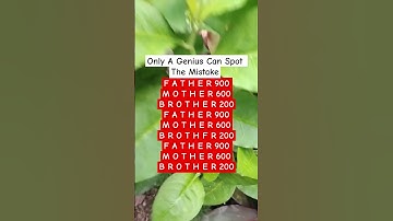 Only A Genius Can Spot The Mistake:Epi-783.Try Your Skills! #shorts #puzzlegame #brainteasers