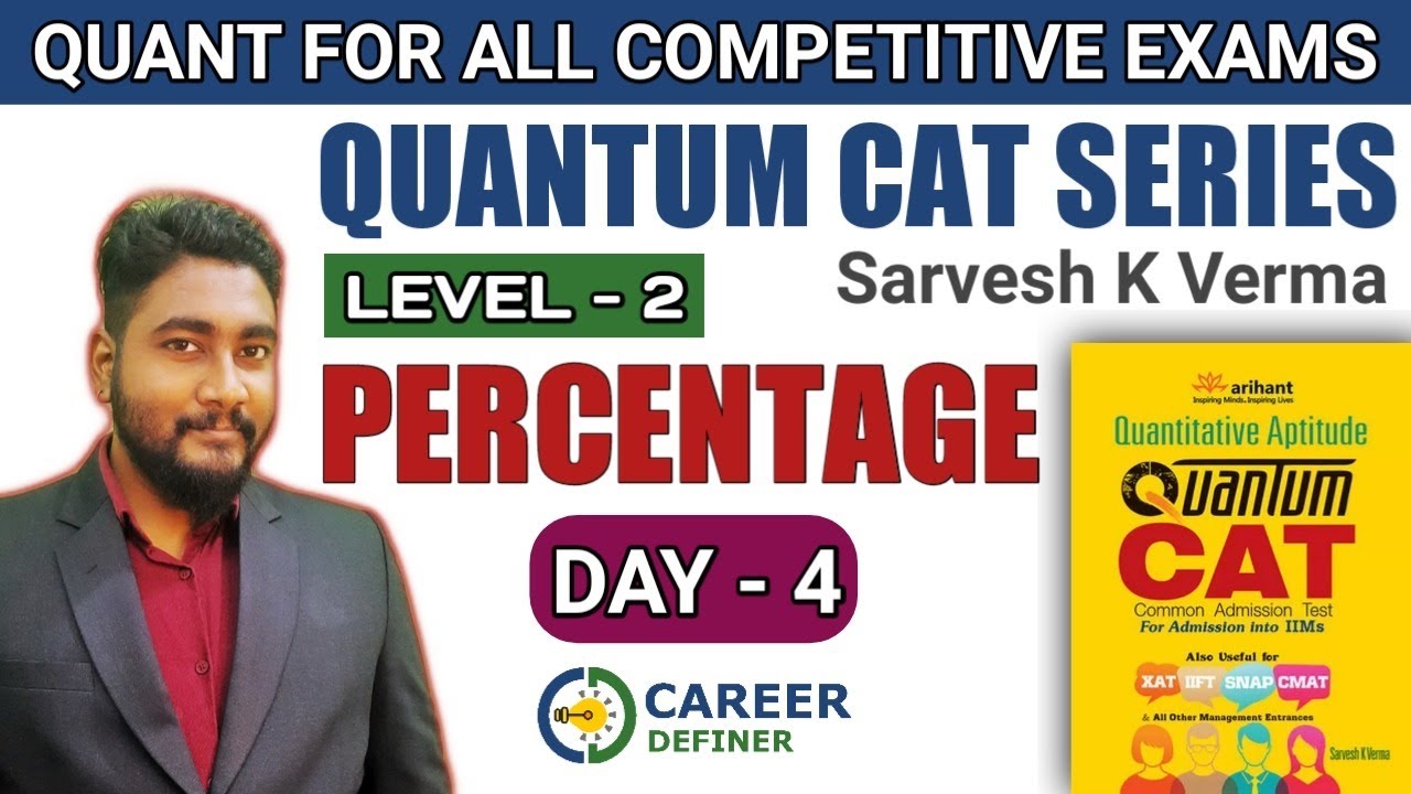 Percentage Day-4 | Quantum CAT Level-2 Solution Series | Banking/CAT/SSC/CET 2021 | Kaushik Mohanty