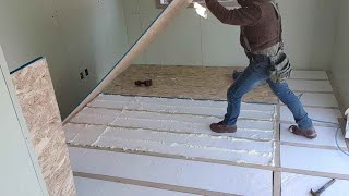 컨테이너(농막)  3 바닥 단열 /Container house floor insulation work