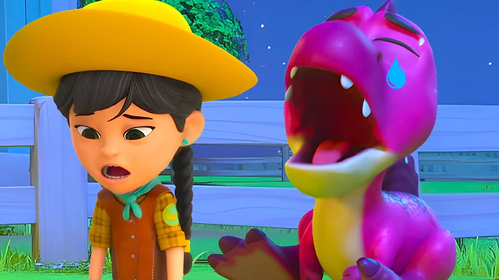 Baby Thunderfoot Won't Sleep! 😴 😢 | Dino Ranch