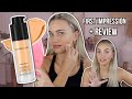 NEW Bare Minerals Liquid Mineral Foundation | I AM SHOCKED! First Impression + Review