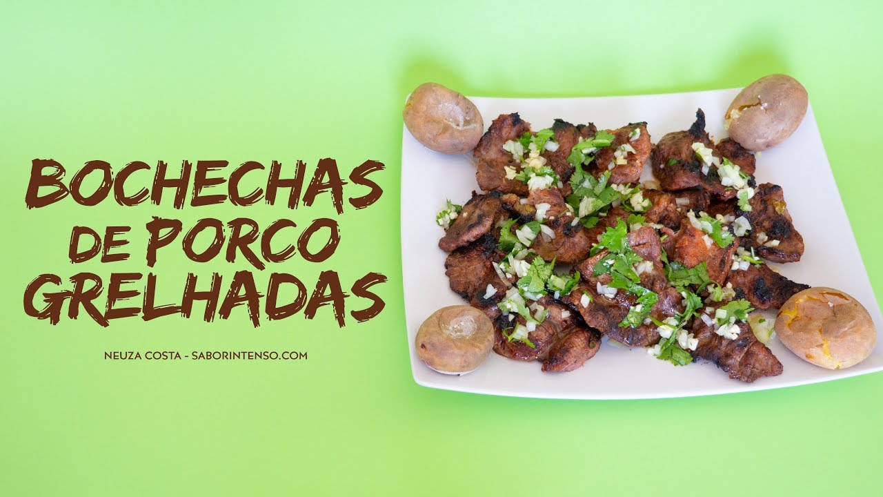 Bochechas de Porco Grelhadas