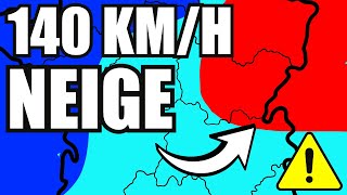 ⛈️ Météo Aujourd'hui : ALERTE Tempête 140 km/h + Neige ce Weekend !