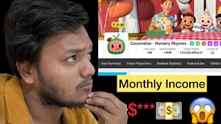 Cocomelon nursery rhymes - Monthly Income  😱 | MrHalith |