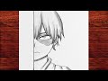 Adım Adım Kolay Anime Çizimi Nasıl Yapılır - Anime Karakalem Çizimleri - How to draw a Todoraki