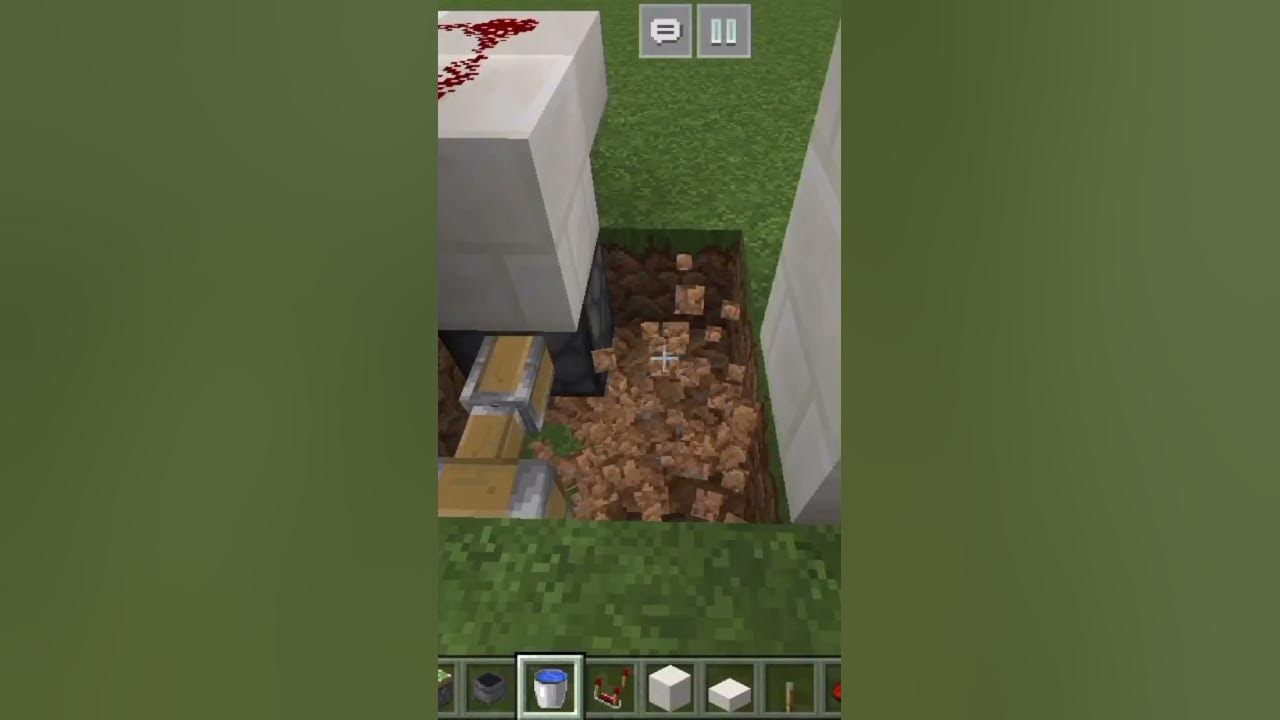 how to make hidden enterense in Minecraft using cauldron java/Bedrock # ...