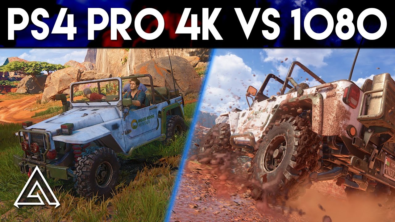 Uncharted 4 PS4 Pro 4k vs 1080p Gameplay YouTube