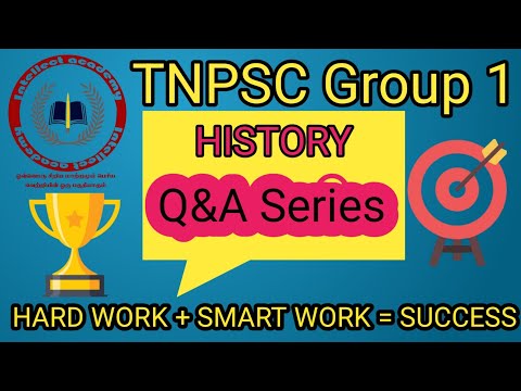 HISTORY -TNPSC GROUP 1 Q&A SERIES | TNPSC | INTELLECT ACADEMY #tnpscpreparation #tnpschistory #tnpsc
