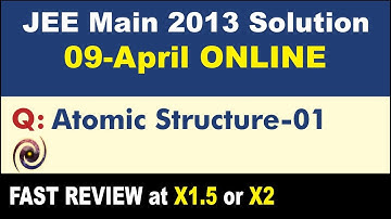 JEE Main 2013 Physics Solutions  | Atomic Structure-01
