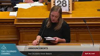 Colorado Senate 2026 Legislative Day 105