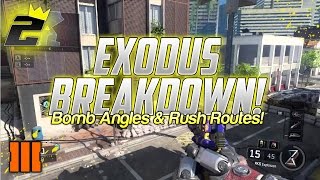 Black Ops 3: Map Breakdown EXODUS! || Rush Routes & Bomb Angles! (Call of Duty: Black Ops 3 Tips)