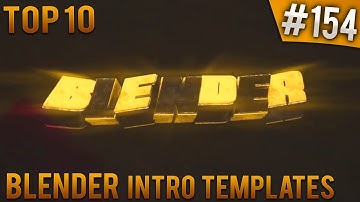 TOP 10 Blender intro templates #154 (Free download)
