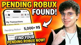 How To Check Pending Robux On Mobile