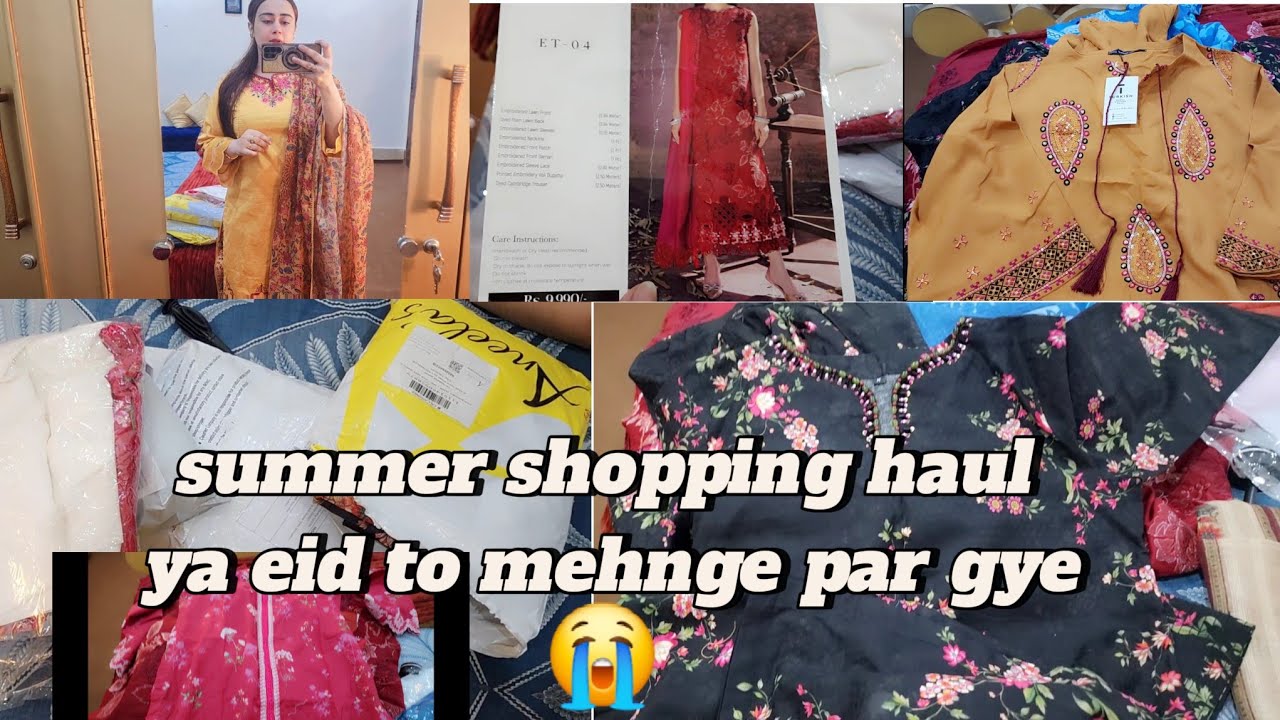 Eid shopping haul || es dafa to eid ke shopping he mushkil or mehnge par gye