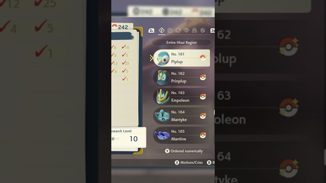 I finally have a PERFECT Pokedex in Pokemon Legends Arceus!
