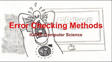 Error Checking Methods IGCSE Computing
