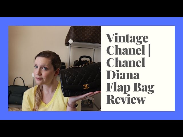 Chanel Black Diana Flap Bag, Black, Lambskin