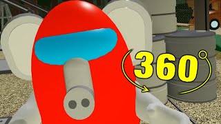ROBLOX PIGGY 2 AMONG US NEW JUMPSCARE 360