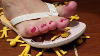 Unaware Giantess Getting Ready In Flip Flops Preview