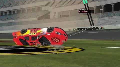 Lightning McQueen " Cars 3" Los Angeles crash - NR2003 Reenactment